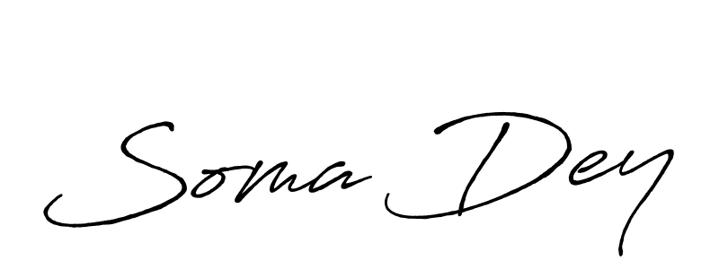 Design your own signature with our free online signature maker. With this signature software, you can create a handwritten (Antro_Vectra_Bolder) signature for name Soma Dey. Soma Dey signature style 7 images and pictures png