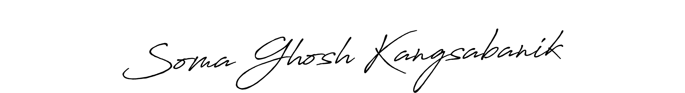 Make a beautiful signature design for name Soma Ghosh Kangsabanik. Use this online signature maker to create a handwritten signature for free. Soma Ghosh Kangsabanik signature style 7 images and pictures png