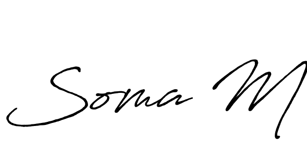 See photos of Soma M official signature by Spectra . Check more albums & portfolios. Read reviews & check more about Antro_Vectra_Bolder font. Soma M signature style 7 images and pictures png