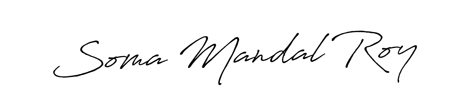 Similarly Antro_Vectra_Bolder is the best handwritten signature design. Signature creator online .You can use it as an online autograph creator for name Soma Mandal Roy. Soma Mandal Roy signature style 7 images and pictures png