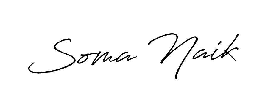 Soma Naik stylish signature style. Best Handwritten Sign (Antro_Vectra_Bolder) for my name. Handwritten Signature Collection Ideas for my name Soma Naik. Soma Naik signature style 7 images and pictures png