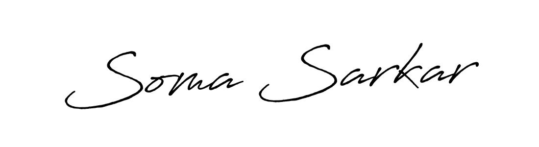 Create a beautiful signature design for name Soma Sarkar. With this signature (Antro_Vectra_Bolder) fonts, you can make a handwritten signature for free. Soma Sarkar signature style 7 images and pictures png