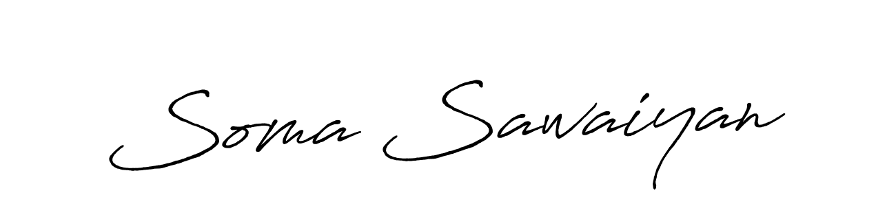 How to make Soma Sawaiyan signature? Antro_Vectra_Bolder is a professional autograph style. Create handwritten signature for Soma Sawaiyan name. Soma Sawaiyan signature style 7 images and pictures png