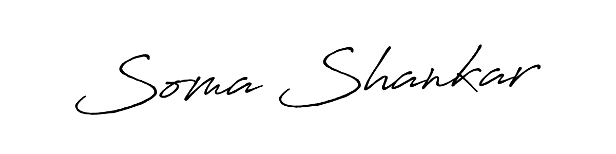 Create a beautiful signature design for name Soma Shankar. With this signature (Antro_Vectra_Bolder) fonts, you can make a handwritten signature for free. Soma Shankar signature style 7 images and pictures png