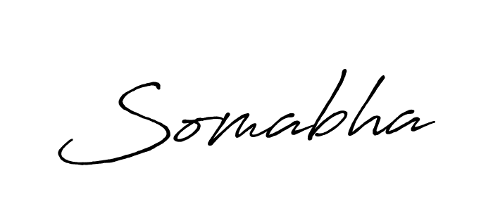 How to make Somabha name signature. Use Antro_Vectra_Bolder style for creating short signs online. This is the latest handwritten sign. Somabha signature style 7 images and pictures png