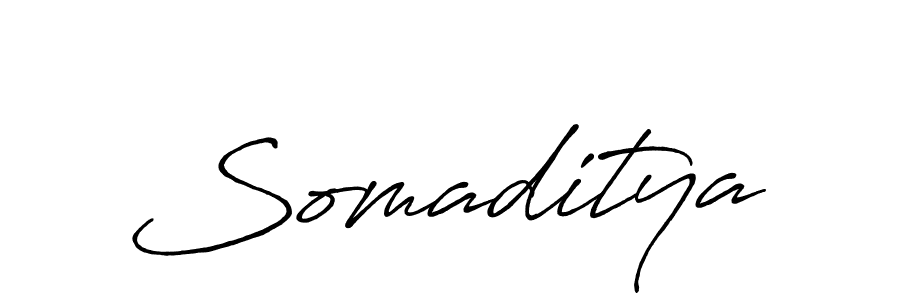 Use a signature maker to create a handwritten signature online. With this signature software, you can design (Antro_Vectra_Bolder) your own signature for name Somaditya. Somaditya signature style 7 images and pictures png