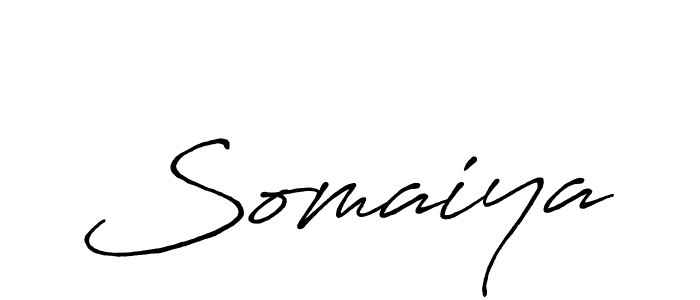 Somaiya stylish signature style. Best Handwritten Sign (Antro_Vectra_Bolder) for my name. Handwritten Signature Collection Ideas for my name Somaiya. Somaiya signature style 7 images and pictures png