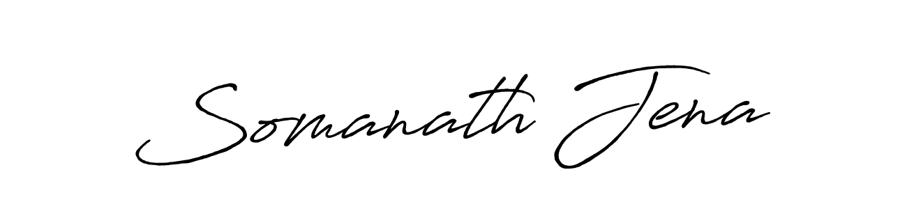 Make a beautiful signature design for name Somanath Jena. With this signature (Antro_Vectra_Bolder) style, you can create a handwritten signature for free. Somanath Jena signature style 7 images and pictures png