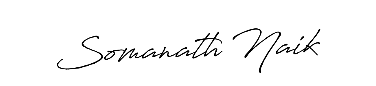 Make a beautiful signature design for name Somanath Naik. With this signature (Antro_Vectra_Bolder) style, you can create a handwritten signature for free. Somanath Naik signature style 7 images and pictures png