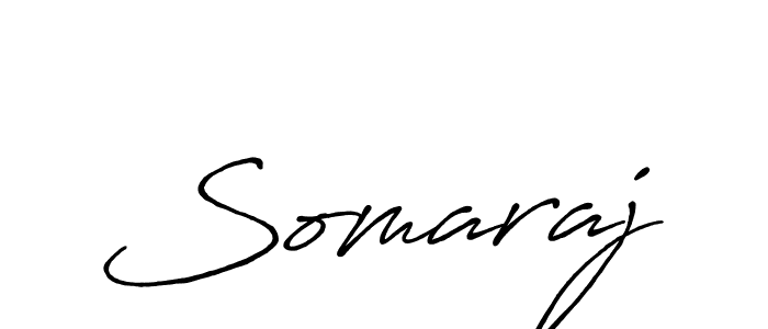 Make a beautiful signature design for name Somaraj. With this signature (Antro_Vectra_Bolder) style, you can create a handwritten signature for free. Somaraj signature style 7 images and pictures png