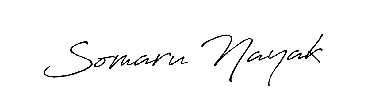 How to make Somaru Nayak name signature. Use Antro_Vectra_Bolder style for creating short signs online. This is the latest handwritten sign. Somaru Nayak signature style 7 images and pictures png