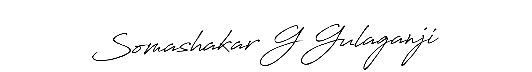 Design your own signature with our free online signature maker. With this signature software, you can create a handwritten (Antro_Vectra_Bolder) signature for name Somashakar G Gulaganji. Somashakar G Gulaganji signature style 7 images and pictures png