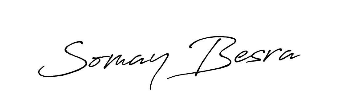 Design your own signature with our free online signature maker. With this signature software, you can create a handwritten (Antro_Vectra_Bolder) signature for name Somay Besra. Somay Besra signature style 7 images and pictures png