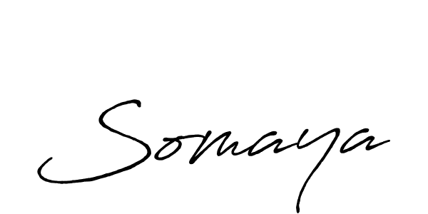 How to make Somaya signature? Antro_Vectra_Bolder is a professional autograph style. Create handwritten signature for Somaya name. Somaya signature style 7 images and pictures png