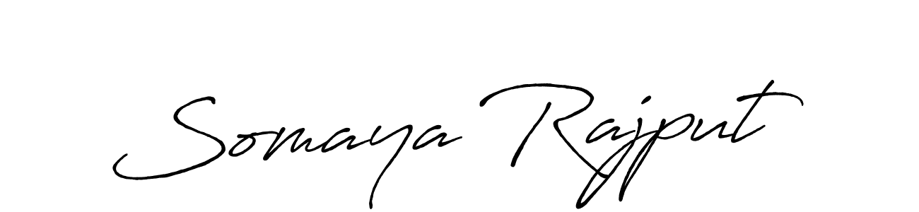 It looks lik you need a new signature style for name Somaya Rajput. Design unique handwritten (Antro_Vectra_Bolder) signature with our free signature maker in just a few clicks. Somaya Rajput signature style 7 images and pictures png