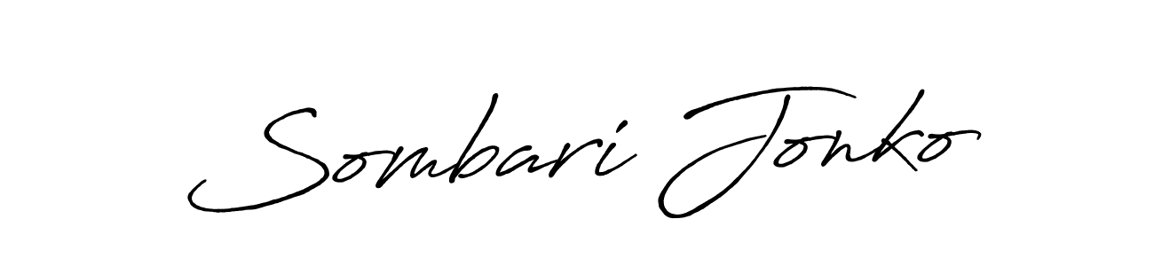 if you are searching for the best signature style for your name Sombari Jonko. so please give up your signature search. here we have designed multiple signature styles  using Antro_Vectra_Bolder. Sombari Jonko signature style 7 images and pictures png