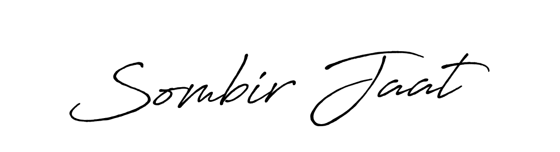 Also we have Sombir Jaat name is the best signature style. Create professional handwritten signature collection using Antro_Vectra_Bolder autograph style. Sombir Jaat signature style 7 images and pictures png