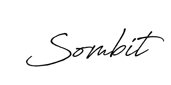 How to make Sombit name signature. Use Antro_Vectra_Bolder style for creating short signs online. This is the latest handwritten sign. Sombit signature style 7 images and pictures png