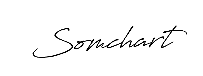 Similarly Antro_Vectra_Bolder is the best handwritten signature design. Signature creator online .You can use it as an online autograph creator for name Somchart. Somchart signature style 7 images and pictures png