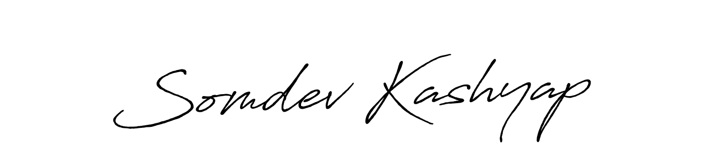 How to make Somdev Kashyap name signature. Use Antro_Vectra_Bolder style for creating short signs online. This is the latest handwritten sign. Somdev Kashyap signature style 7 images and pictures png