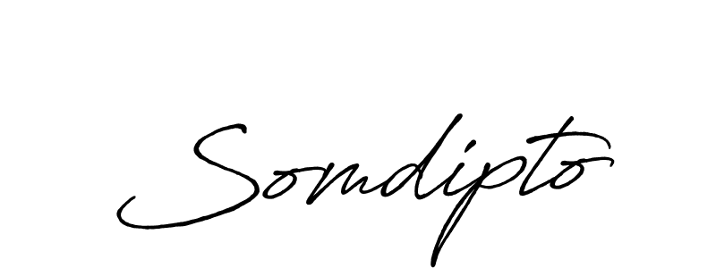 How to make Somdipto signature? Antro_Vectra_Bolder is a professional autograph style. Create handwritten signature for Somdipto name. Somdipto signature style 7 images and pictures png
