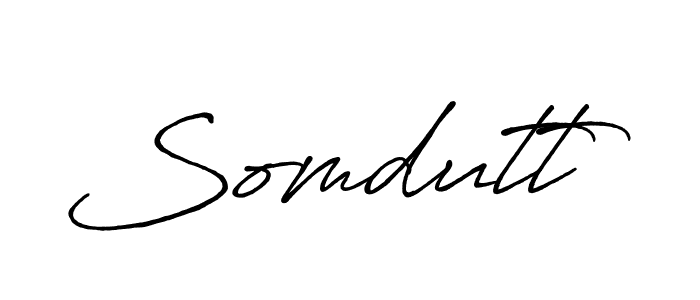 Also we have Somdutt name is the best signature style. Create professional handwritten signature collection using Antro_Vectra_Bolder autograph style. Somdutt signature style 7 images and pictures png
