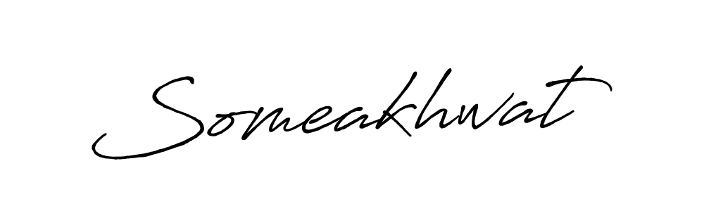 Make a beautiful signature design for name Someakhwat. With this signature (Antro_Vectra_Bolder) style, you can create a handwritten signature for free. Someakhwat signature style 7 images and pictures png