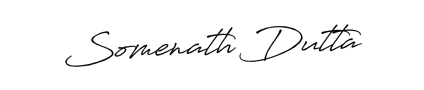 Create a beautiful signature design for name Somenath Dutta. With this signature (Antro_Vectra_Bolder) fonts, you can make a handwritten signature for free. Somenath Dutta signature style 7 images and pictures png