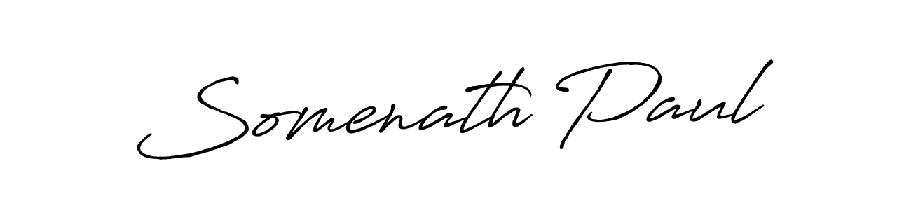 How to make Somenath Paul signature? Antro_Vectra_Bolder is a professional autograph style. Create handwritten signature for Somenath Paul name. Somenath Paul signature style 7 images and pictures png