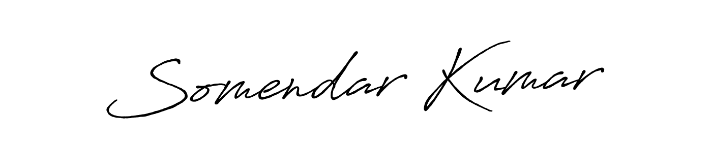 Design your own signature with our free online signature maker. With this signature software, you can create a handwritten (Antro_Vectra_Bolder) signature for name Somendar Kumar. Somendar Kumar signature style 7 images and pictures png
