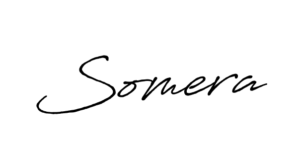 Use a signature maker to create a handwritten signature online. With this signature software, you can design (Antro_Vectra_Bolder) your own signature for name Somera. Somera signature style 7 images and pictures png