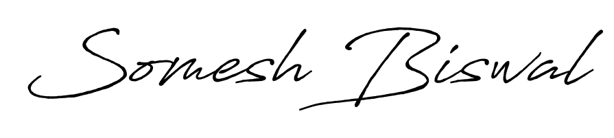Create your official email sign-off with Somesh Biswal name in Antro_Vectra_Bolder style. Crisp, clean, and perfectly legible across all screens. Somesh Biswal signature style 7 images and pictures png