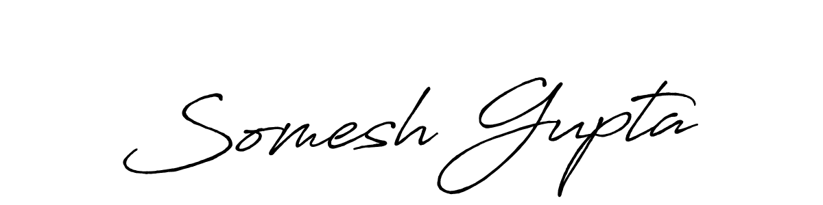 How to make Somesh Gupta signature? Antro_Vectra_Bolder is a professional autograph style. Create handwritten signature for Somesh Gupta name. Somesh Gupta signature style 7 images and pictures png