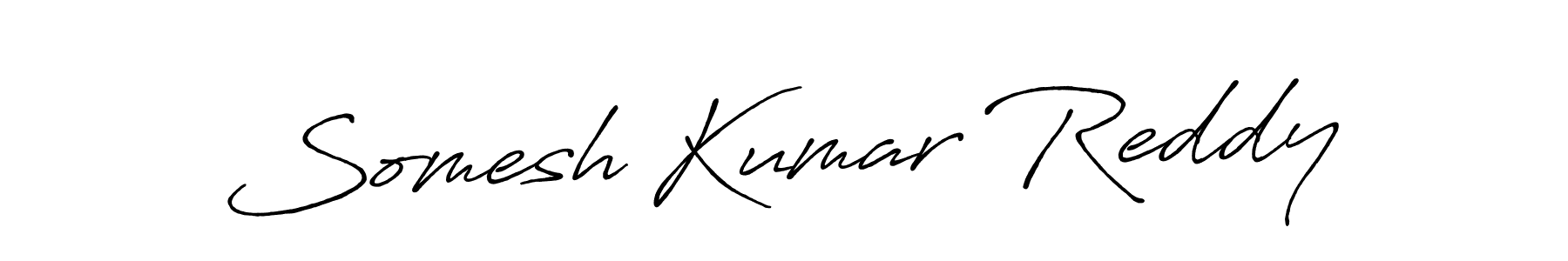 Use a signature maker to create a handwritten signature online. With this signature software, you can design (Antro_Vectra_Bolder) your own signature for name Somesh Kumar Reddy. Somesh Kumar Reddy signature style 7 images and pictures png