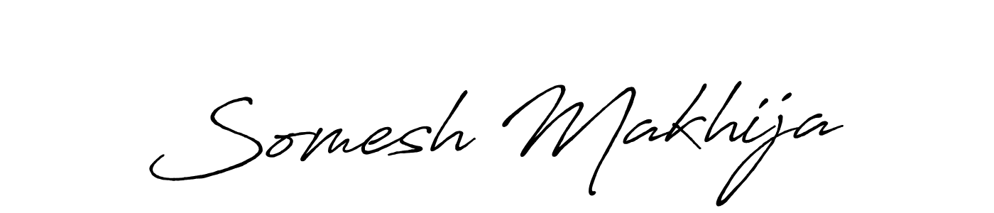 You should practise on your own different ways (Antro_Vectra_Bolder) to write your name (Somesh Makhija) in signature. don't let someone else do it for you. Somesh Makhija signature style 7 images and pictures png