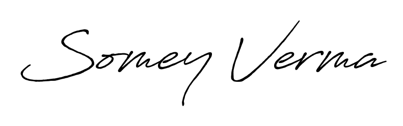 See photos of Somey Verma official signature. Check more albums & portfolios. Read reviews & check more about Antro_Vectra_Bolder font. Somey Verma signature style 7 images and pictures png