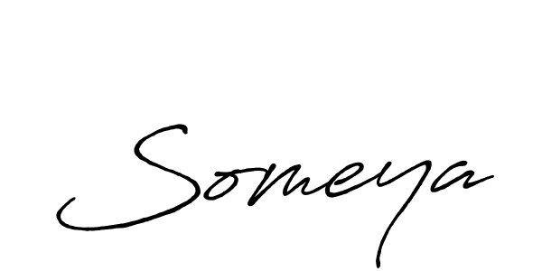 Design your own signature with our free online signature maker. With this signature software, you can create a handwritten (Antro_Vectra_Bolder) signature for name Someya. Someya signature style 7 images and pictures png