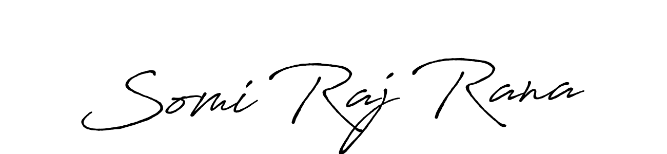 Also we have Somi Raj Rana name is the best signature style. Create professional handwritten signature collection using Antro_Vectra_Bolder autograph style. Somi Raj Rana signature style 7 images and pictures png