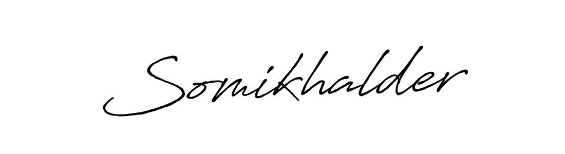 Create a beautiful signature design for name Somikhalder. With this signature (Antro_Vectra_Bolder) fonts, you can make a handwritten signature for free. Somikhalder signature style 7 images and pictures png