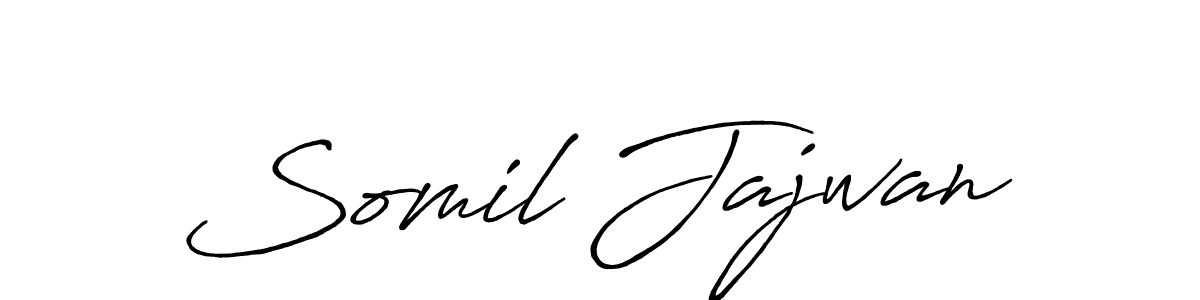 if you are searching for the best signature style for your name Somil Jajwan. so please give up your signature search. here we have designed multiple signature styles  using Antro_Vectra_Bolder. Somil Jajwan signature style 7 images and pictures png