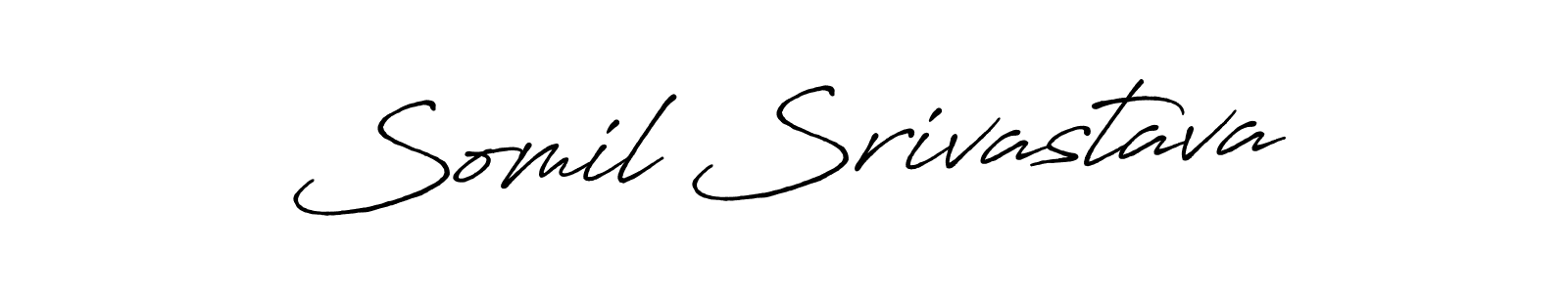 Similarly Antro_Vectra_Bolder is the best handwritten signature design. Signature creator online .You can use it as an online autograph creator for name Somil Srivastava. Somil Srivastava signature style 7 images and pictures png