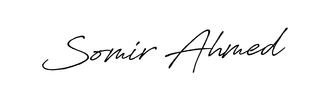 How to Draw Somir Ahmed signature style? Antro_Vectra_Bolder is a latest design signature styles for name Somir Ahmed. Somir Ahmed signature style 7 images and pictures png