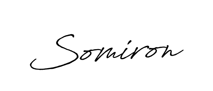 You should practise on your own different ways (Antro_Vectra_Bolder) to write your name (Somiron) in signature. don't let someone else do it for you. Somiron signature style 7 images and pictures png