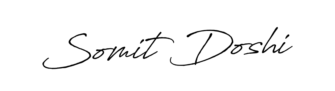 Make a beautiful signature design for name Somit Doshi. With this signature (Antro_Vectra_Bolder) style, you can create a handwritten signature for free. Somit Doshi signature style 7 images and pictures png