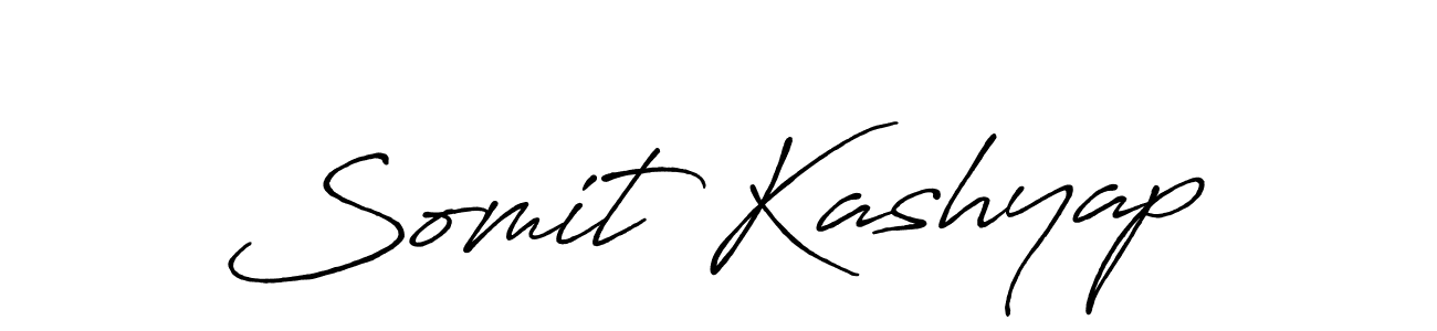 Somit Kashyap stylish signature style. Best Handwritten Sign (Antro_Vectra_Bolder) for my name. Handwritten Signature Collection Ideas for my name Somit Kashyap. Somit Kashyap signature style 7 images and pictures png