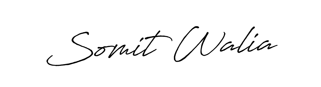 if you are searching for the best signature style for your name Somit Walia. so please give up your signature search. here we have designed multiple signature styles  using Antro_Vectra_Bolder. Somit Walia signature style 7 images and pictures png