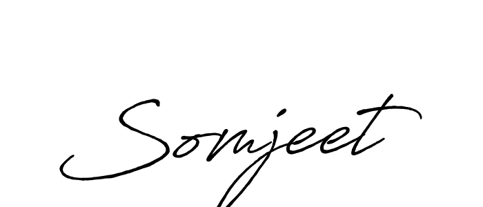 You should practise on your own different ways (Antro_Vectra_Bolder) to write your name (Somjeet) in signature. don't let someone else do it for you. Somjeet signature style 7 images and pictures png