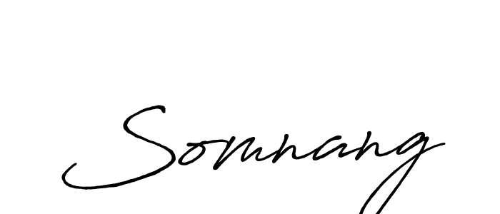 Also we have Somnang name is the best signature style. Create professional handwritten signature collection using Antro_Vectra_Bolder autograph style. Somnang signature style 7 images and pictures png