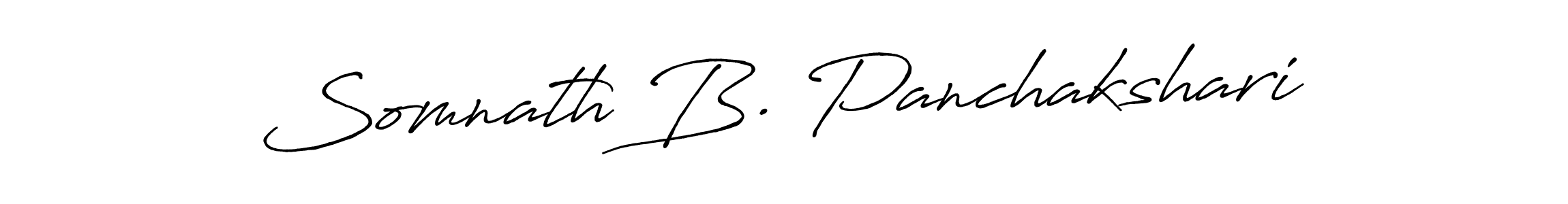 It looks lik you need a new signature style for name Somnath B. Panchakshari. Design unique handwritten (Antro_Vectra_Bolder) signature with our free signature maker in just a few clicks. Somnath B. Panchakshari signature style 7 images and pictures png