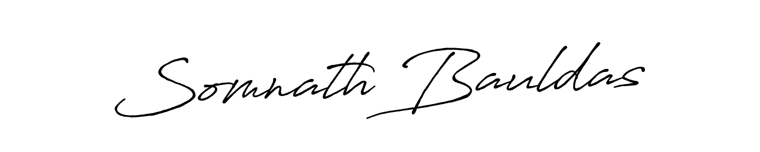 Use a signature maker to create a handwritten signature online. With this signature software, you can design (Antro_Vectra_Bolder) your own signature for name Somnath Bauldas. Somnath Bauldas signature style 7 images and pictures png